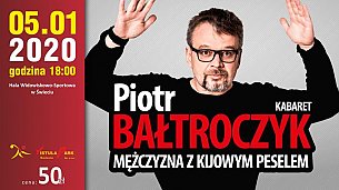 Bilety na kabaret Piotr Bałtroczyk - Mężczyzna z kijowym peselem w Świeciu - 05-01-2020