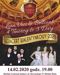 Bilety na koncert 7 Wspaniałych czyli LeonVoci & Belcanti - Ekskluzywny Koncert Walentynkowy 2020 7 Wspaniałych LeonVoci &amp; Belcanti w Bielsku-Białej - 14-02-2020