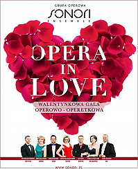 Bilety na koncert Grupa Operowa Sonori Ensemble - Opera in Love. Walentynkowa Gala Operowo-Operetkowa - najpiękniejsze arie, duety i sceny z oper i op w Głuchołazach - 16-02-2020