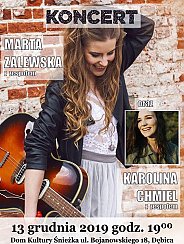 Bilety na koncert Marta Zalewska & Karolina Chmiel - Marta Zalewska &amp; Karolina Chmiel w Dębicy - 13-12-2019