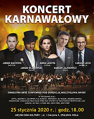 Bilety na koncert karnawałowy - Doskonały prezent na Dzień Babci i Dziadka w Stalowej Woli - 25-01-2020