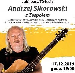 Bilety na koncert Andrzej Sikorowski z Zespołem. Jubileusz 70-lecia. w Szczecinie - 17-12-2019