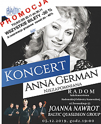Bilety na koncert Anna German - Niezapomniana w Radomiu - 05-12-2019