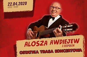 Bilety na koncert Alosza Awdiejew - ostatnia trasa koncertowa  we Wrocławiu - 27-09-2020