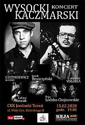 Bilety na koncert Od Wysockiego do Kaczmarskiego - &quot;Od Wysockiego do Kaczmarskiego &quot; w Toruniu - 15-02-2020
