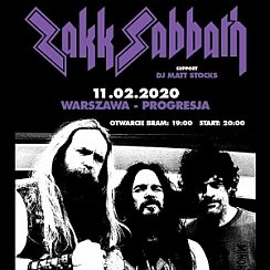 Bilety na koncert ZAKK SABBATH + DJ Matt Stocks w Warszawie - 11-02-2020