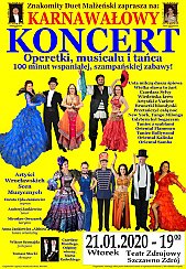 Bilety na koncert Operetki, Musicalu i Tańca - Koncert Karnawałowy w Szczawnie Zdroju - 21-01-2020
