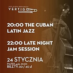 Bilety na koncert The Cuban Latin Jazz / Late Night Jam Session we Wrocławiu - 24-01-2020