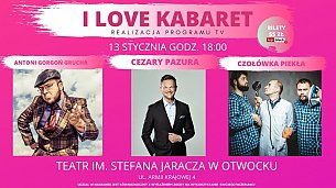 Bilety na kabaret I LOVE KABARET - rejestracja programu dla ZOOM TV w Otwocku - 13-01-2020