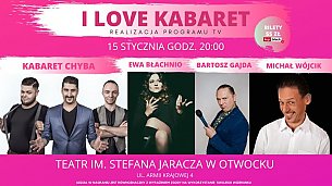 Bilety na kabaret I LOVE KABARET - rejestracja programu dla ZOOM TV w Otwocku - 15-01-2020