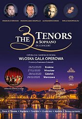 Bilety na koncert The 3 Tenors & Soprano - Włoska Gala Operowa - THE 3 TENORS & SOPRANO - WIECZÓR Z WŁOSKIM AKCENTEM w Gdańsku - 28-08-2021
