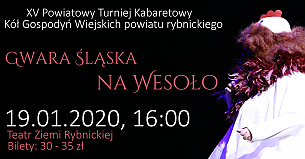 Bilety na kabaret Gwara śląska na wesoło w Rybniku - 19-01-2020