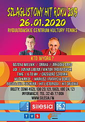 Bilety na koncert Szlag Listowy Hit Roku 2019 Radia Silesia w Rydułtowach - 26-01-2020