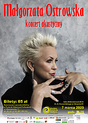 Bilety na koncert MAŁGORZATA OSTROWSKA w BCK w Białej  Podlaskiej - 07-03-2020