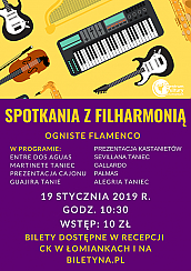 Bilety na koncert Spotkania z filharmonią // Ogniste Flamenco w Łomiankach - 19-01-2020