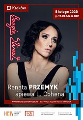 Bilety na koncert Renata Przemyk śpiewa Cohena - "Boogie Street" w Krakowie - 08-02-2020