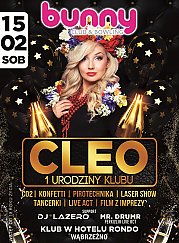 Bilety na koncert Cleo - 1 URODZINY BUNNY CLUB&amp;BOWLING ! CLEO NA ŻYWO ! MASA ATRAKCJI! w Wąbrzeźnie - 15-02-2020