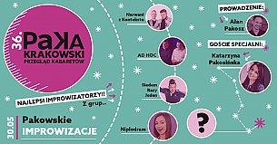 Bilety na kabaret 36.Krakowski Przegląd Kabaretów PAKA - Improwizacje w Krakowie - 30-05-2020