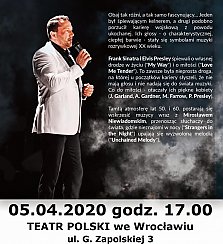Bilety na koncert Mirosław Niewiadomski Presley&Sinatra we Wrocławiu - 12-09-2020