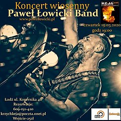 Bilety na koncert Paweł Łowicki Band w Łodzi - 19-03-2020