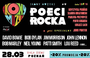 Bilety na koncert IKONY MUZYKI – Poeci Rocka w Poznaniu - 01-03-2020